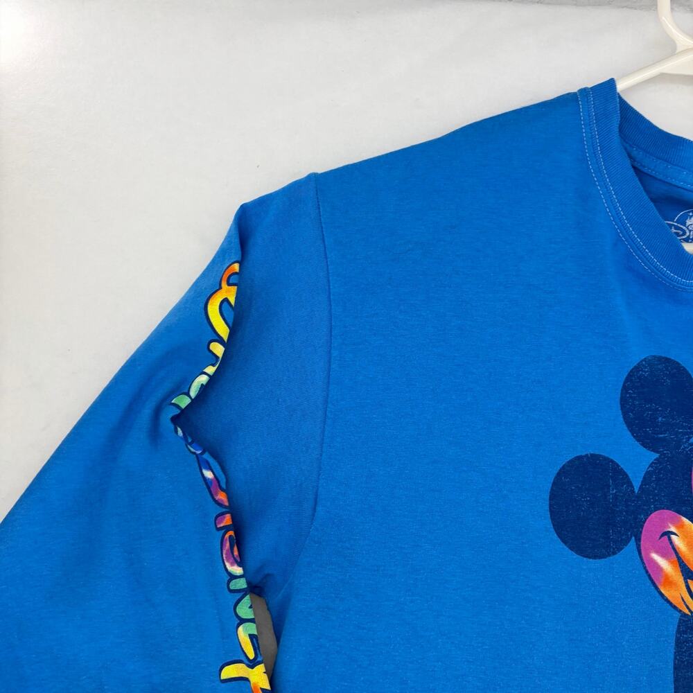 Disney Parks Walt Disney World Tie Dye Mickey LS Tee L - Picture 8 of 16